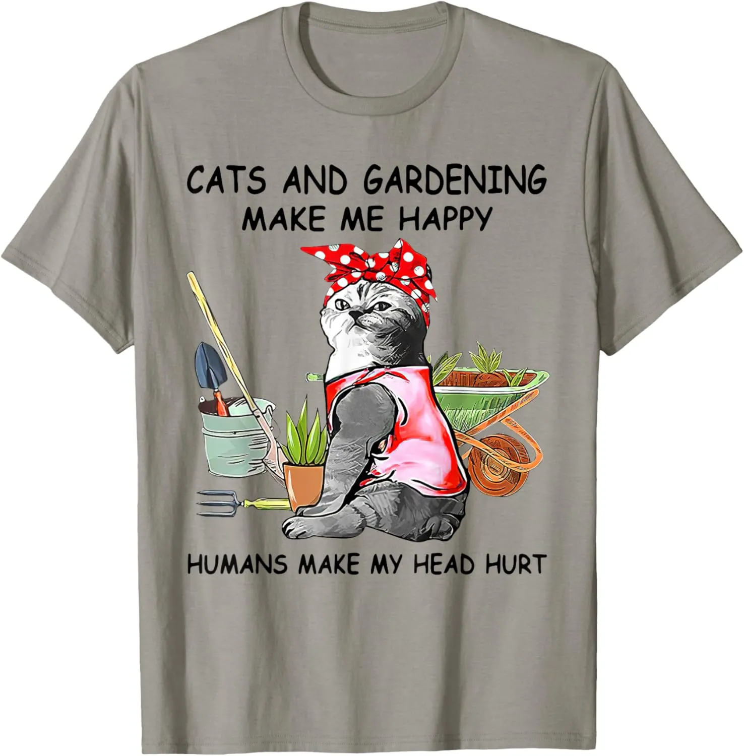 Funny Cats Garden Shirt For Women T-Shirt